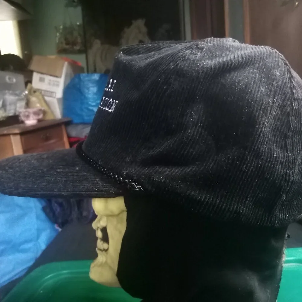 Deadstock Vintage Industrial Installation Corduroy Rope Strap Hat Cap